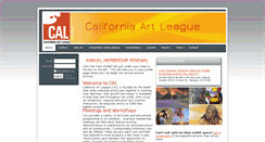 Desktop Screenshot of californiaartleague.org